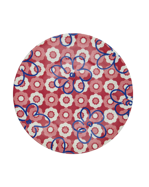 Dessert Plate Flower Power Pink Dessert Plate Flower Power Pink