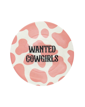 Dessert Plate Wanted Cowgirls Dessert Plate Wanted Cowgirls