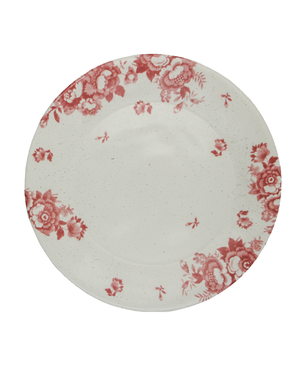 Dinner Plate Vintage Flowers Pink Dinner Plate Vintage Flowers Pink