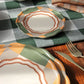 Bread Plate Portuguese Picnic Golega brown and green