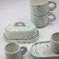 Butter dish Marble Green