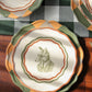 Dessert Plate Lord Foxworthy evora dinner plate green and brown