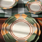 Dinnerware Portuguese Picnic Golega green and brown
