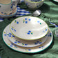 Dolce Berry Ceramic dinnerware hand painted blueberries