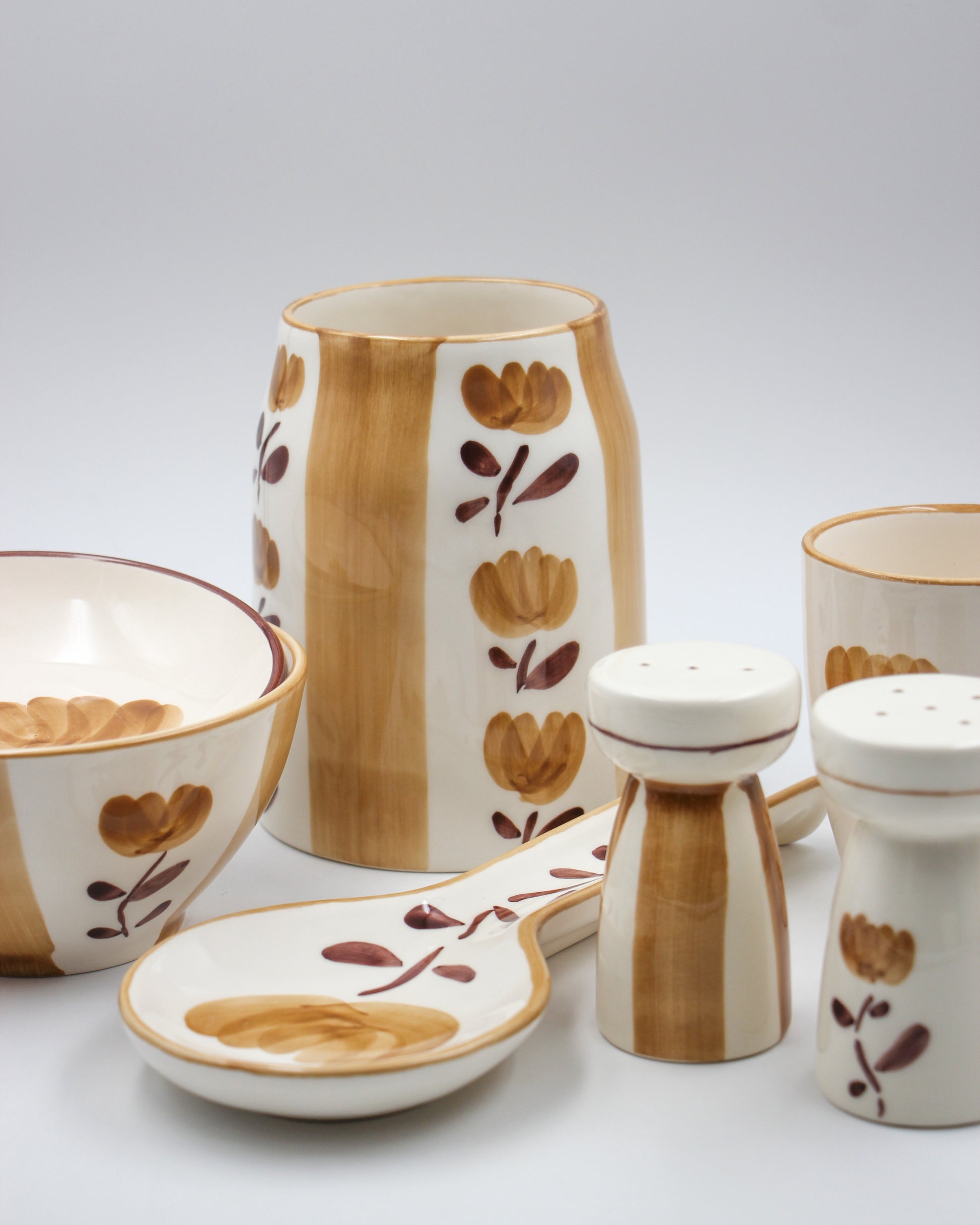 Dolce Latte Ceramic Kitchen accessories hand painted