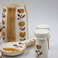 Dolce Latte Ceramic salt and pepper shaker hand painted