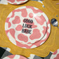 Good Luck Babe dessert plate
