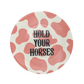Hold your horses dessert plate cowgirl era