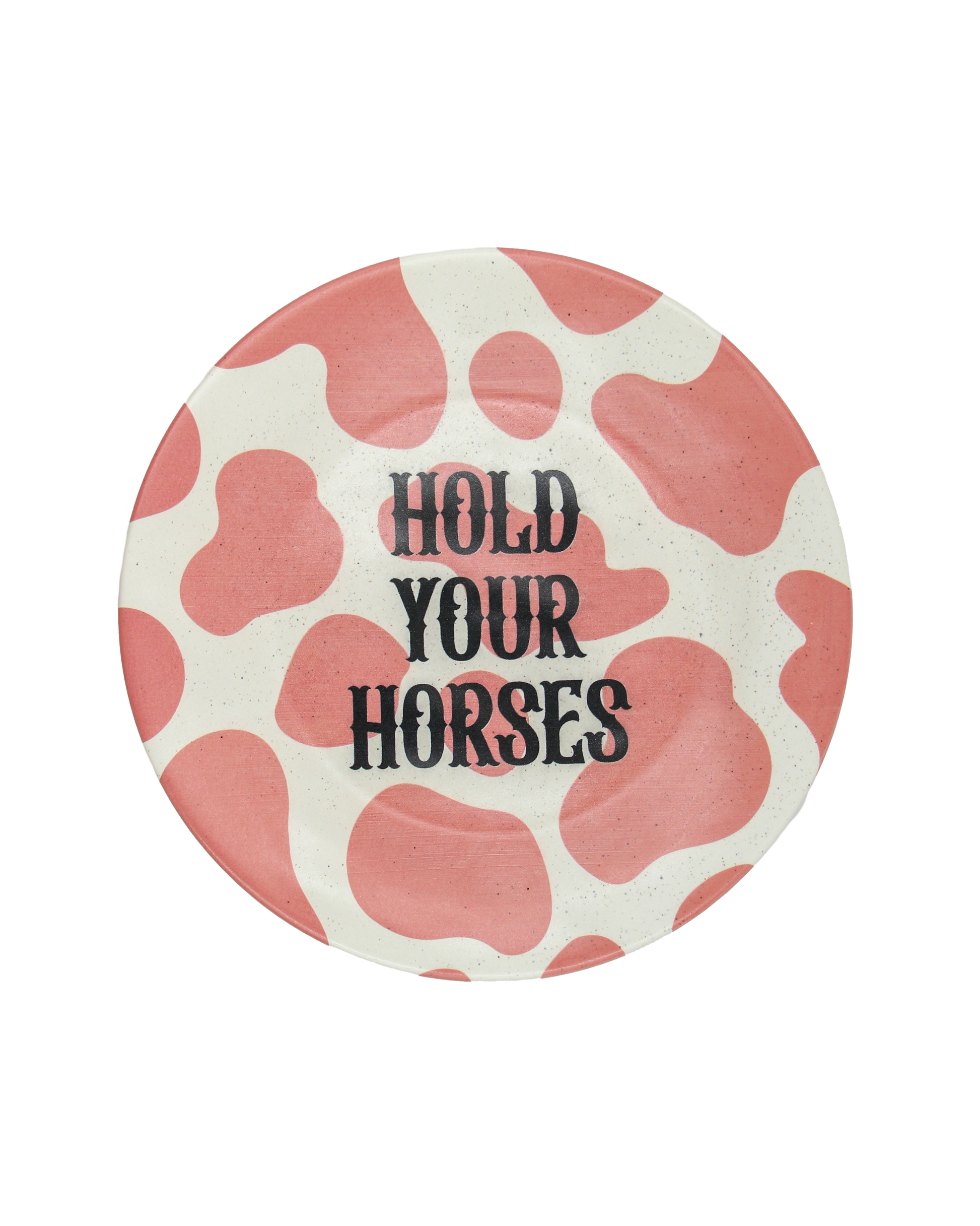 Hold your horses dessert plate cowgirl era