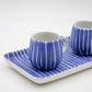 Blue Me Away Set Espresso para for 2 Grés