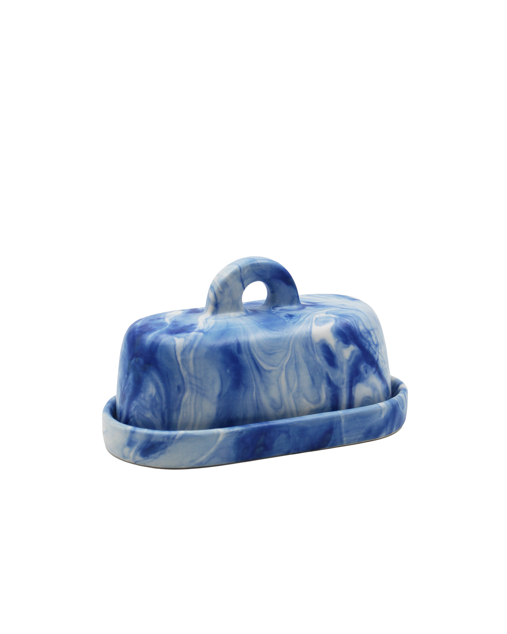 Manteigueira Marble Azul