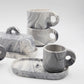 Marble Black hand painted ceramics