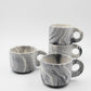 Marble Black hand painted jumbo mugs