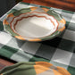 Portuguese Picnic Golega Pasta Plate green and brown