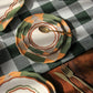 Portuguese Picnic Golega brown and green plates