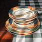 Portuguese Picnic green blue and Brown autumn table