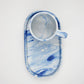 Tray Marble Blue ceramics