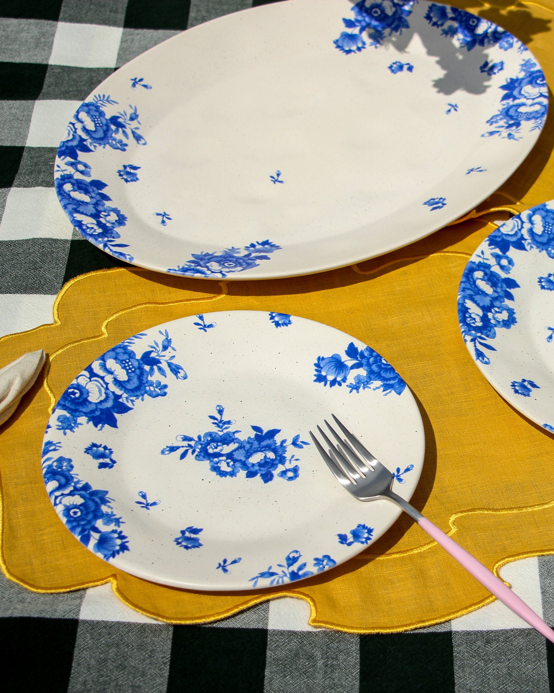 Vintage Flowers Blue 