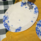  Vintage Flowers Blue Serve Platter