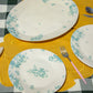 Vintage Flowers Green