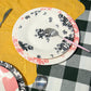 Vintage Flowers Pink Black