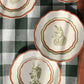 autumn aristocrats animals dessert plates