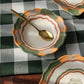 autumn green and brown soup plate golega portuguese picnic