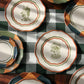 dessert plates with realistic victorian animals