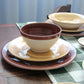 dolce latte cereal bowl mocha hand painted