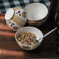 hand painted Dolce Latte Ceramic Cereal Bowl cottage