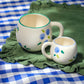 hand painted blueberries ceramic mugs dolce berry collection