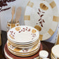 hand painted ceramic tableware dolce latte