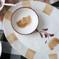 hand painted dipping bowl dolce latte