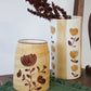 hand painted dolce latte flowers ceramic vase