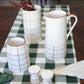 hand painted macchiato serveware