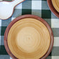 hand painted macchiato spinwash dinner plates