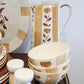 hand painted pitcher autumn dolce latte