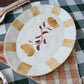hand painted serving platter dolce latte