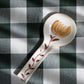 hand painted spoon rest dolce latte