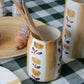 hand painted utensils holder kitchen