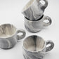 jumbo mugs Marble Black hand painted 