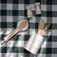 kitchen jar utensils holder macchiato hand painted