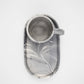 mug and tray hand painted ceramic Marble Black