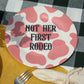 not her first rodeo dessert plate