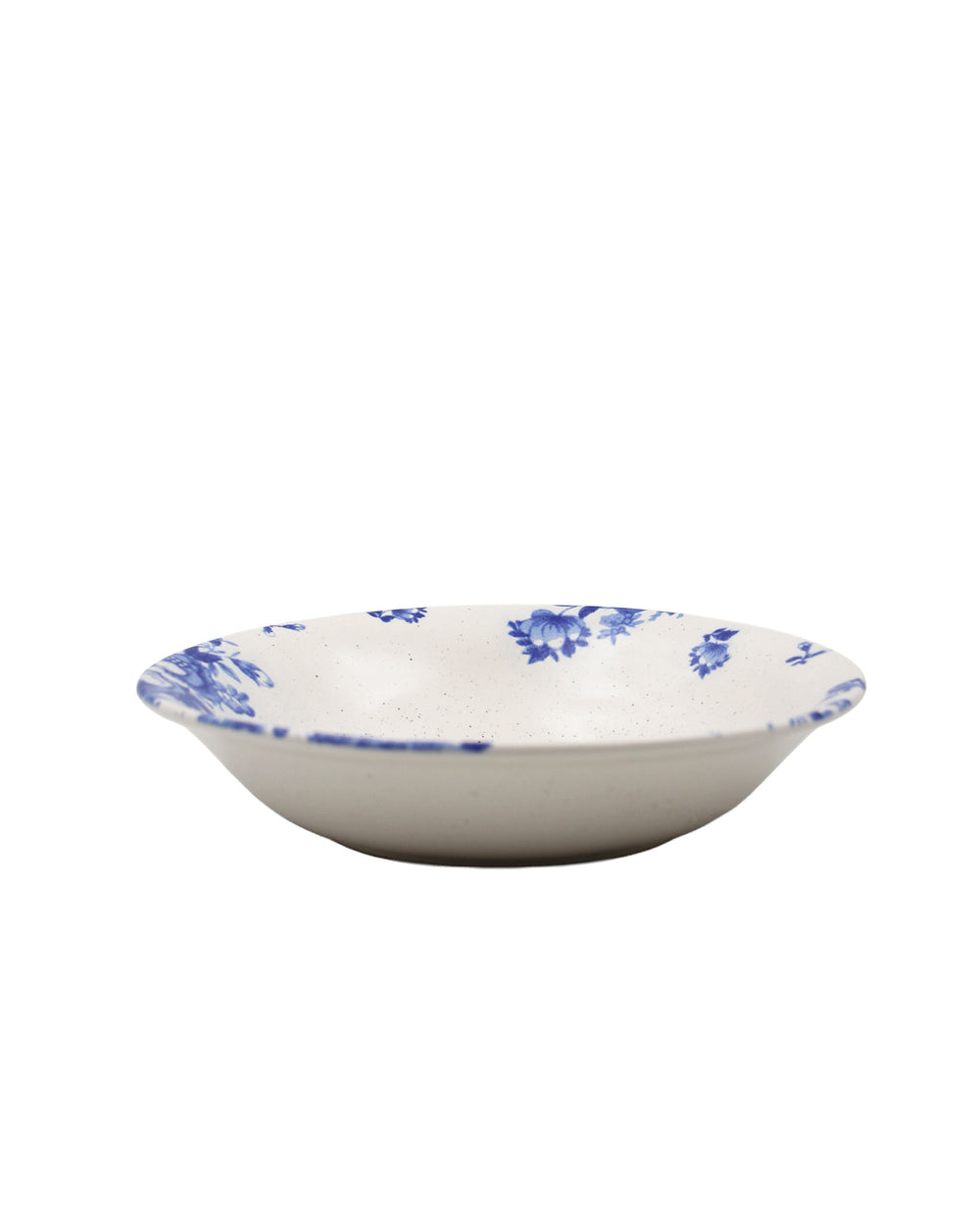 soup plate vintage flowers blue