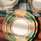 tableware Portuguese Picnic Golega green and brown