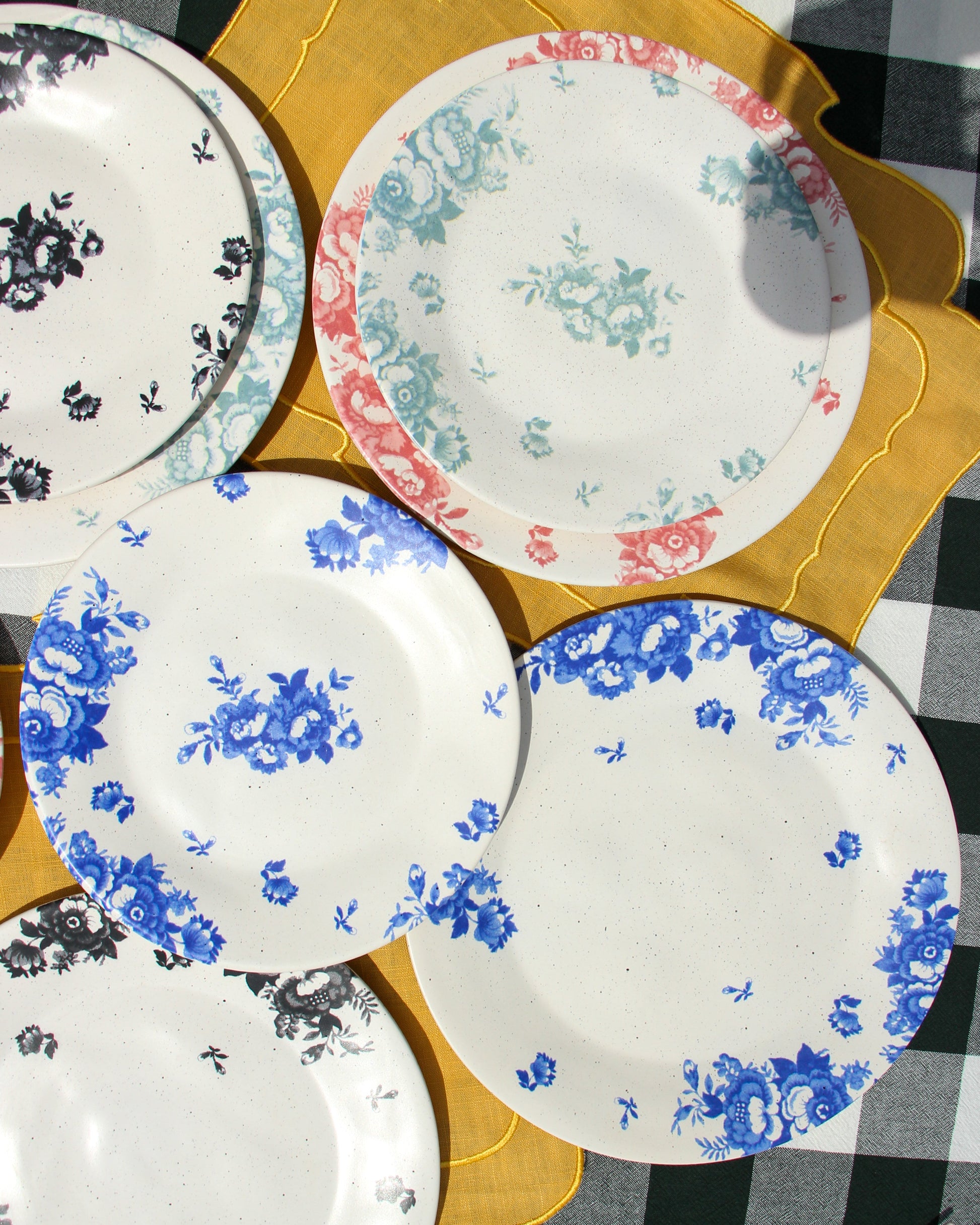 vintage flowers tableware